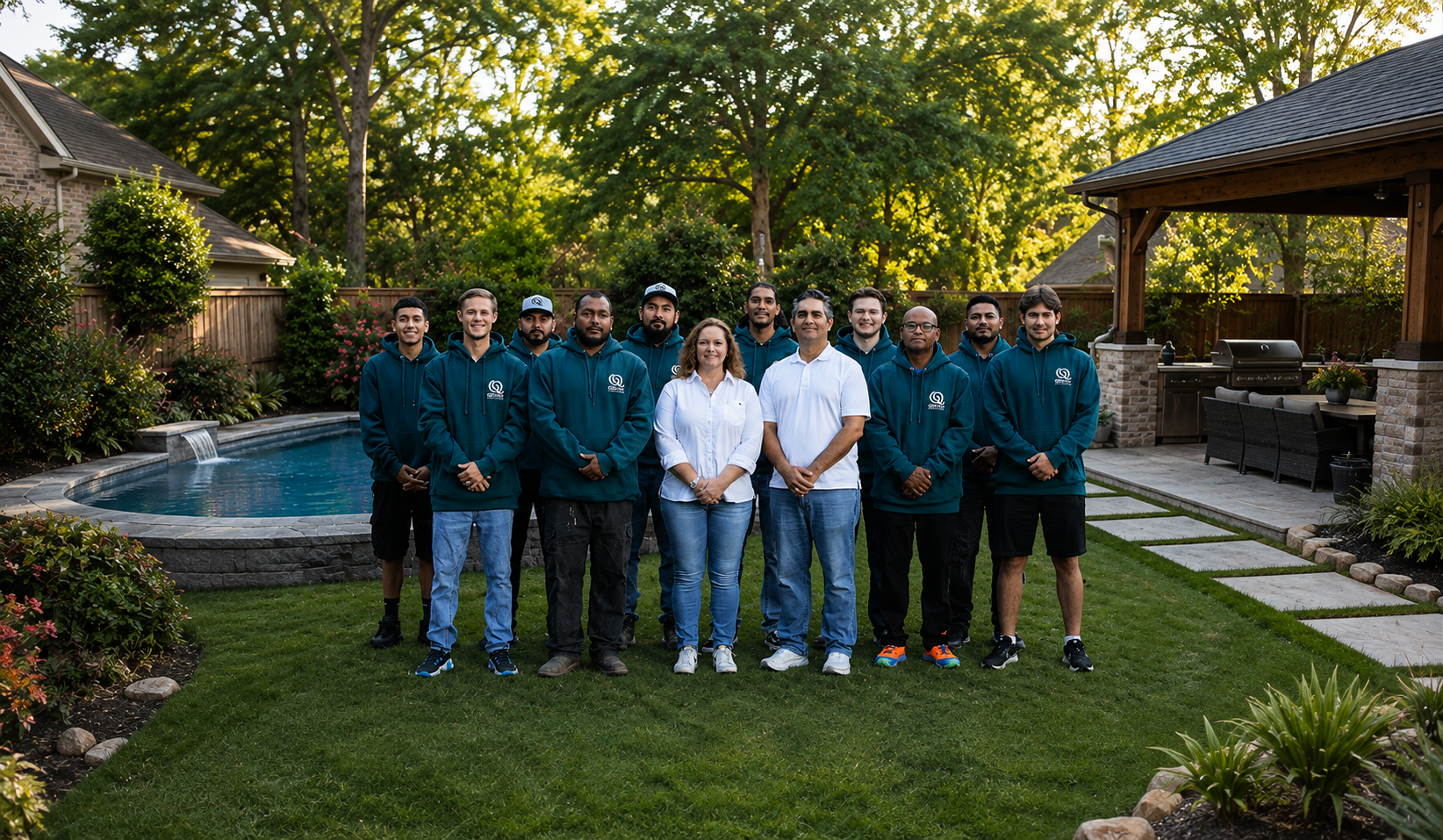 Quality Courts & Outdoors crew