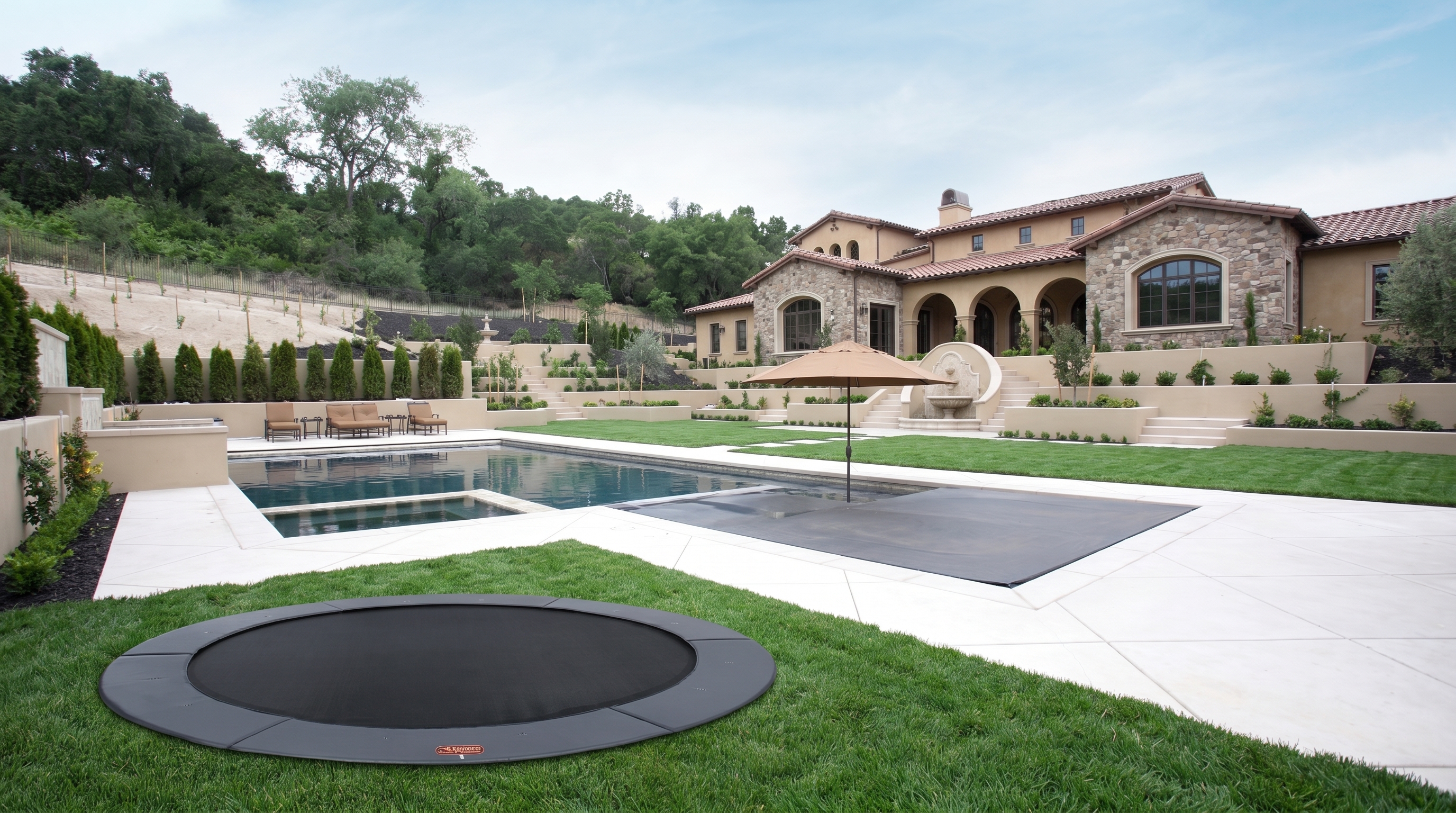 Lubbock trampoline installation