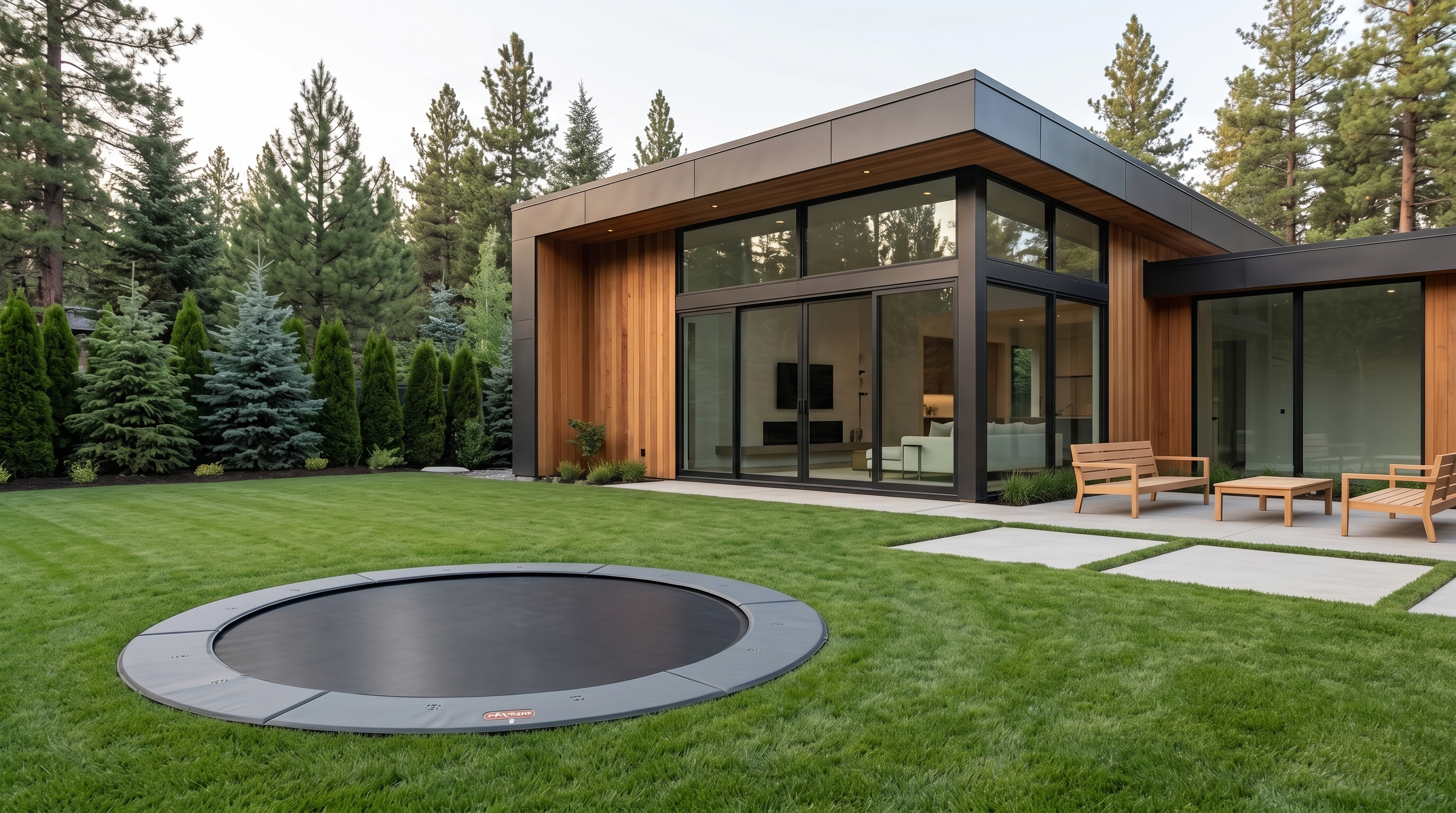 Eastern Idaho trampoline installation