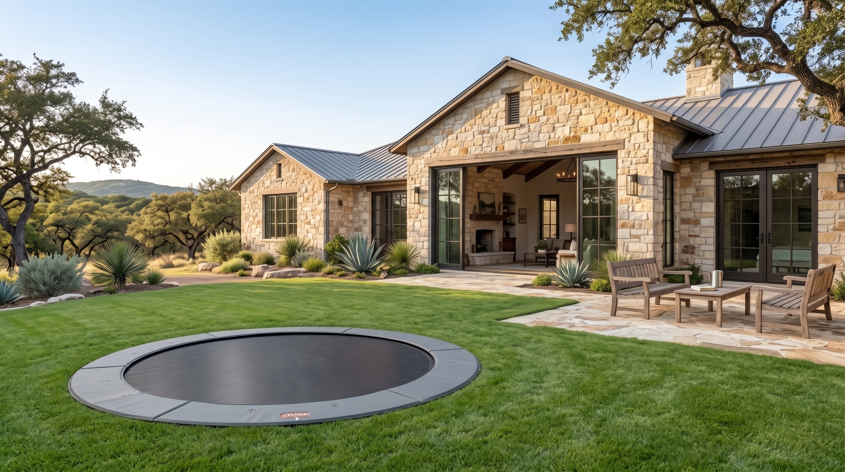 Oklahoma City trampoline installation